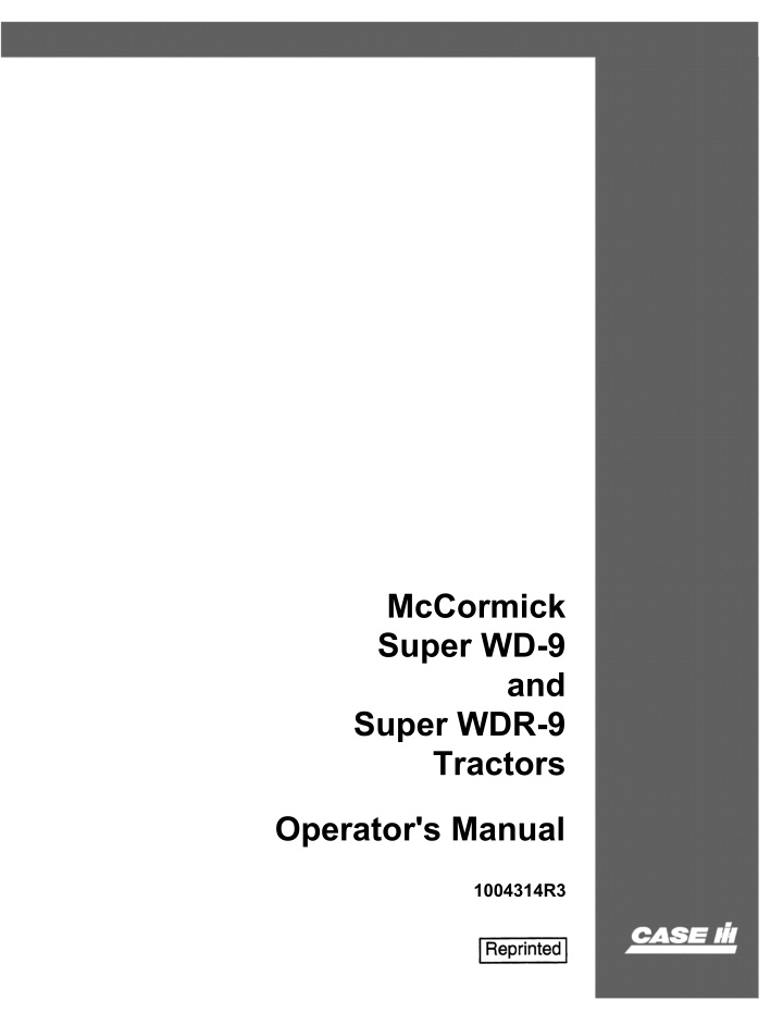 mccormick super wd 9