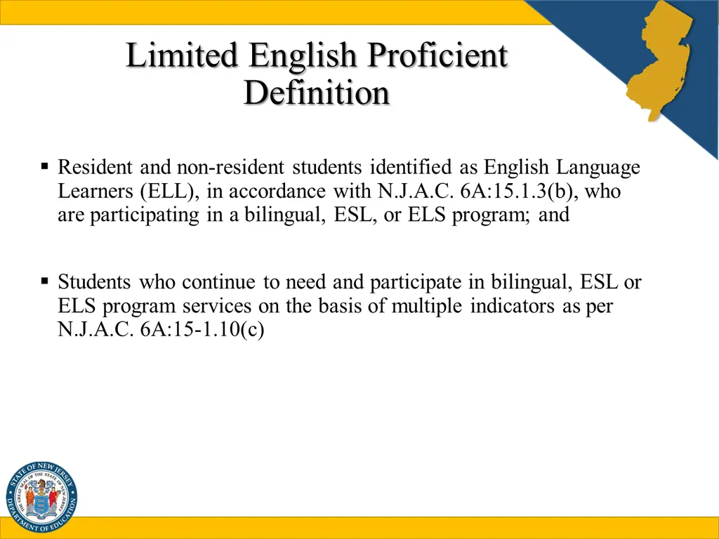 limited english proficient definition