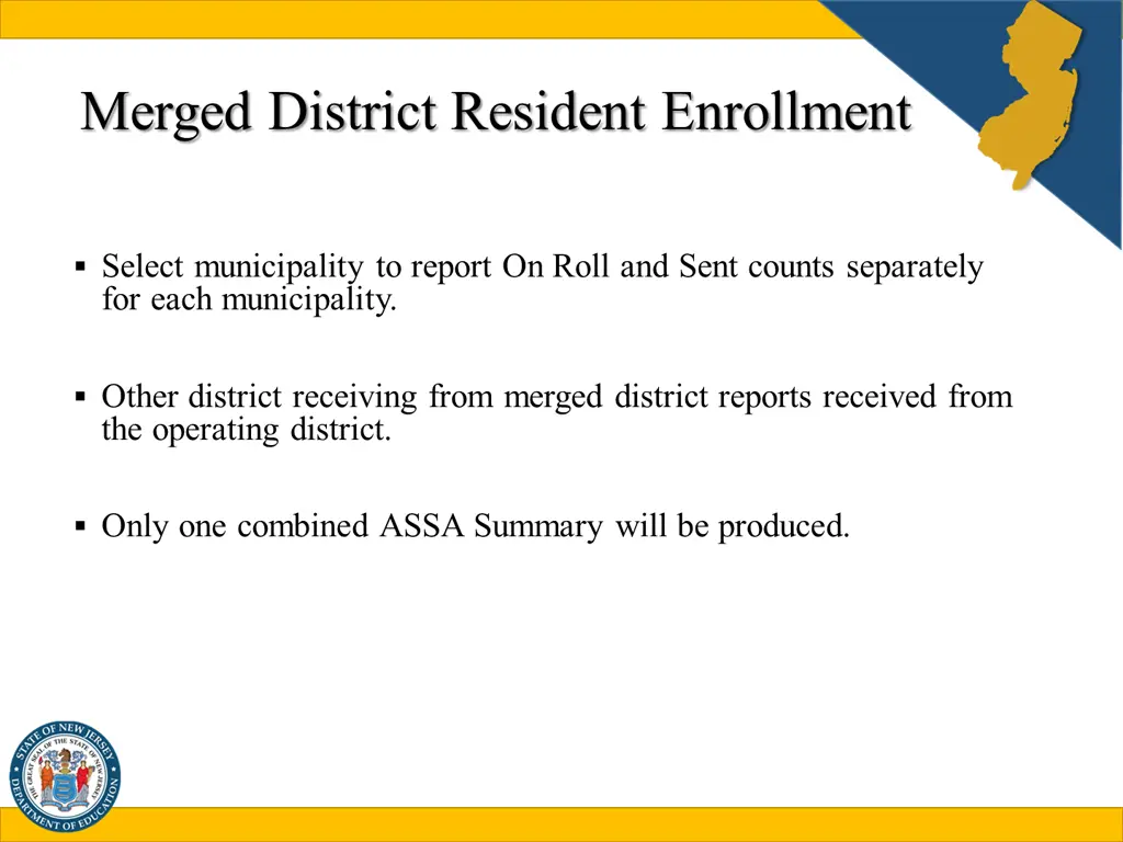 merged district resident enrollment