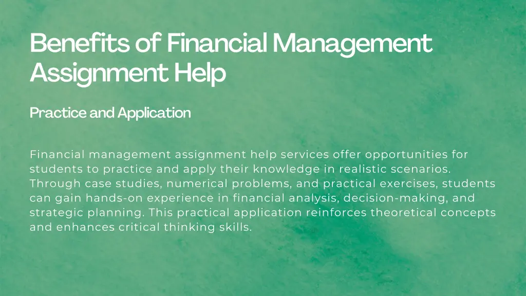 benefits of financial management assignment help 3