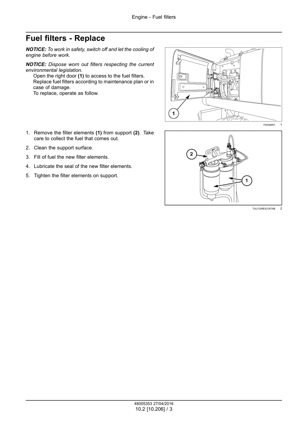 engine fuel filters