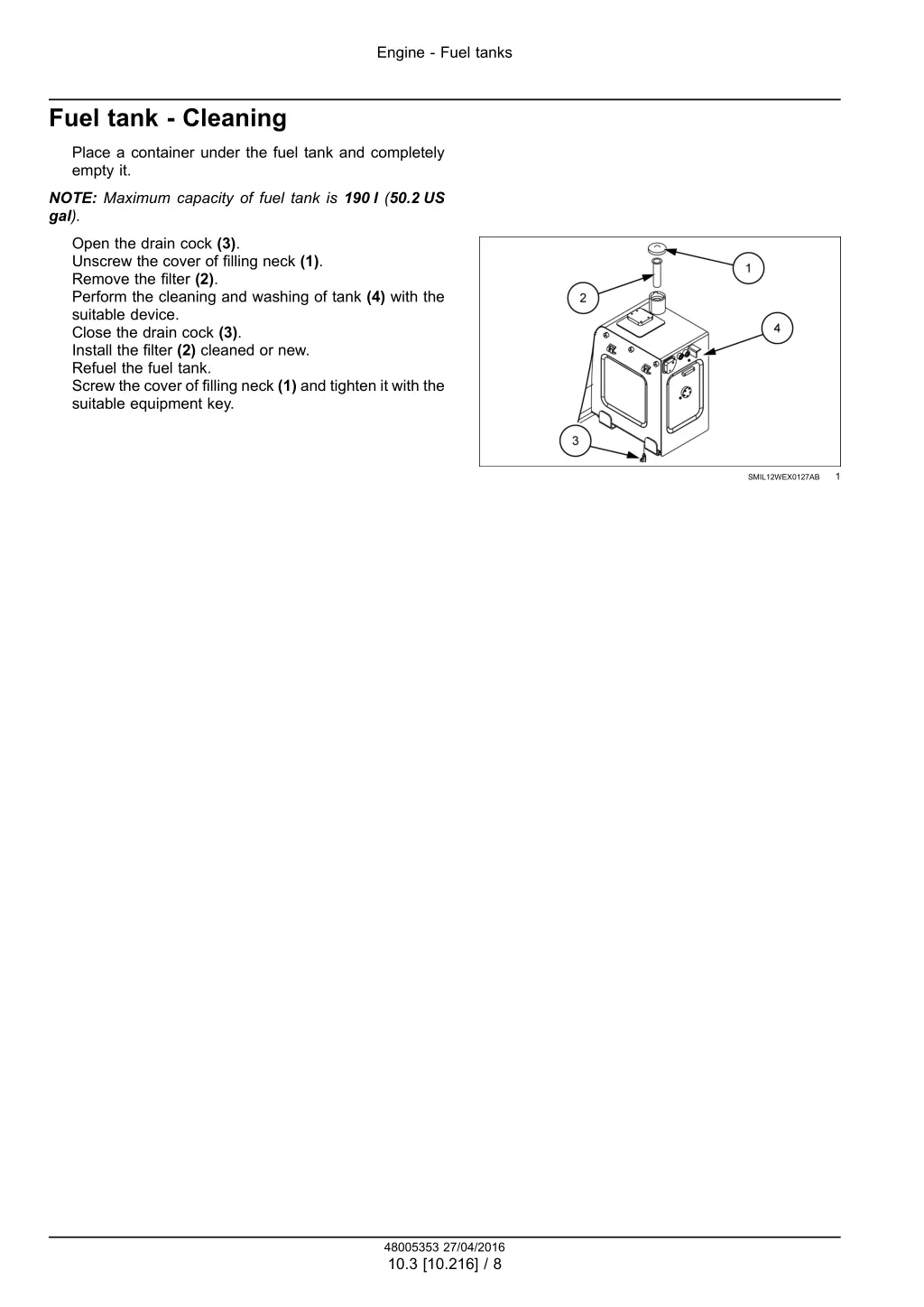 engine fuel tanks 5