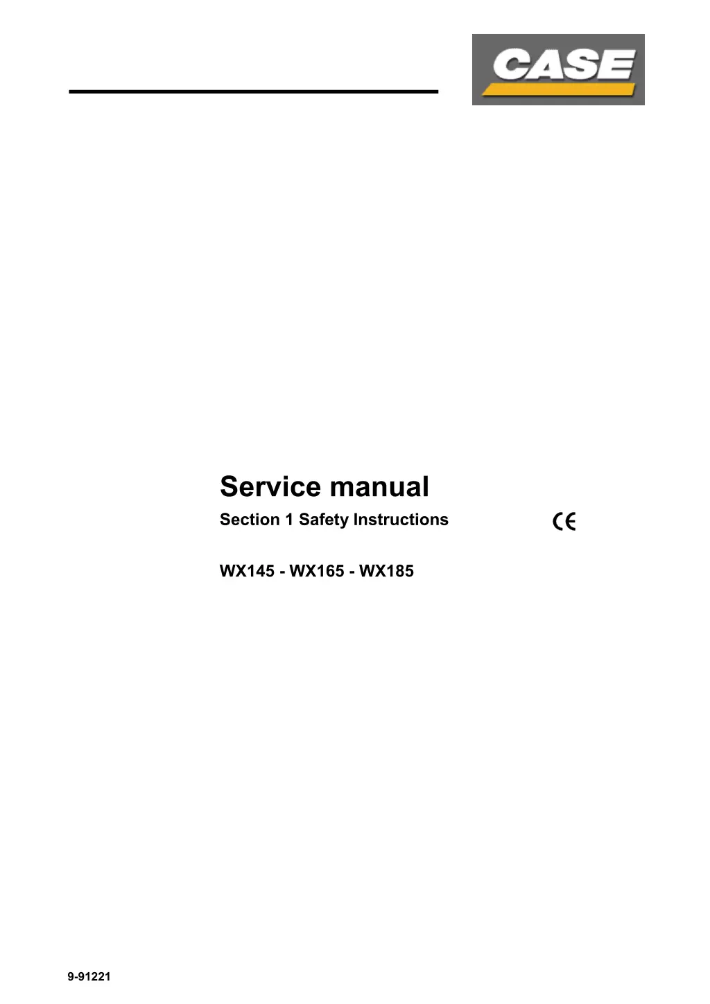 service manual section 1 safety instructions