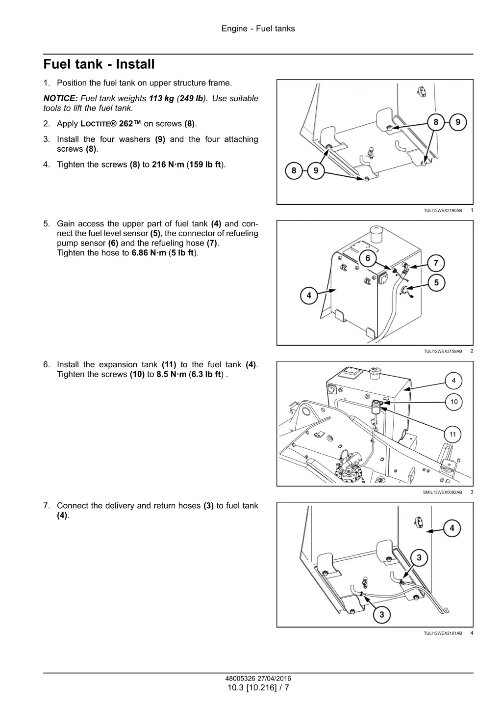 engine fuel tanks 4