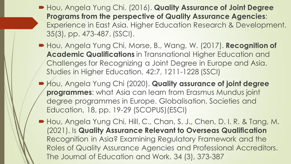 hou angela yung chi 2016 quality assurance