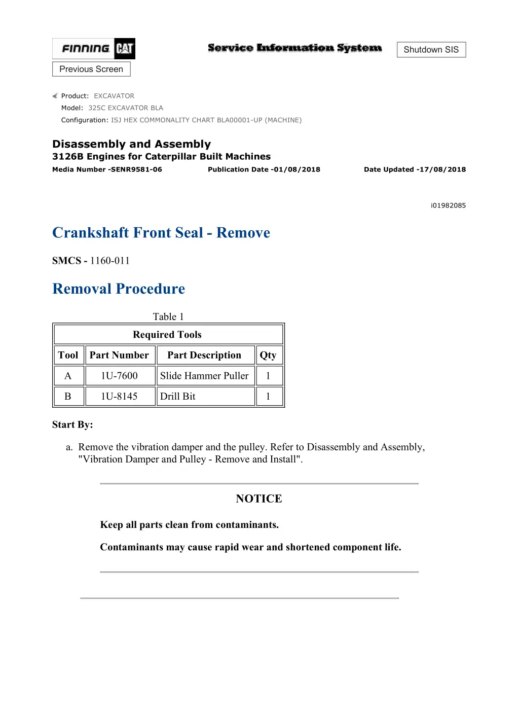 isj hex commonality chart bla00001 up machine 17