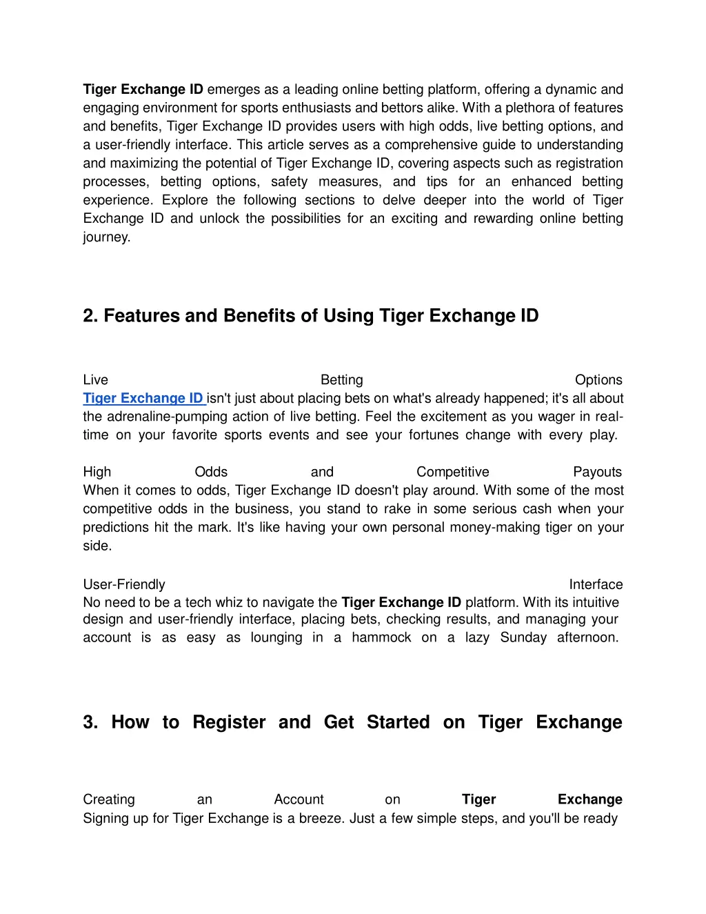 tiger exchange id emerges as a leading online