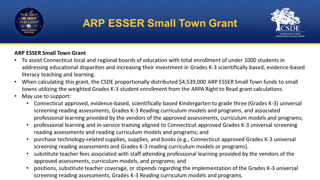 arp esser small town grant