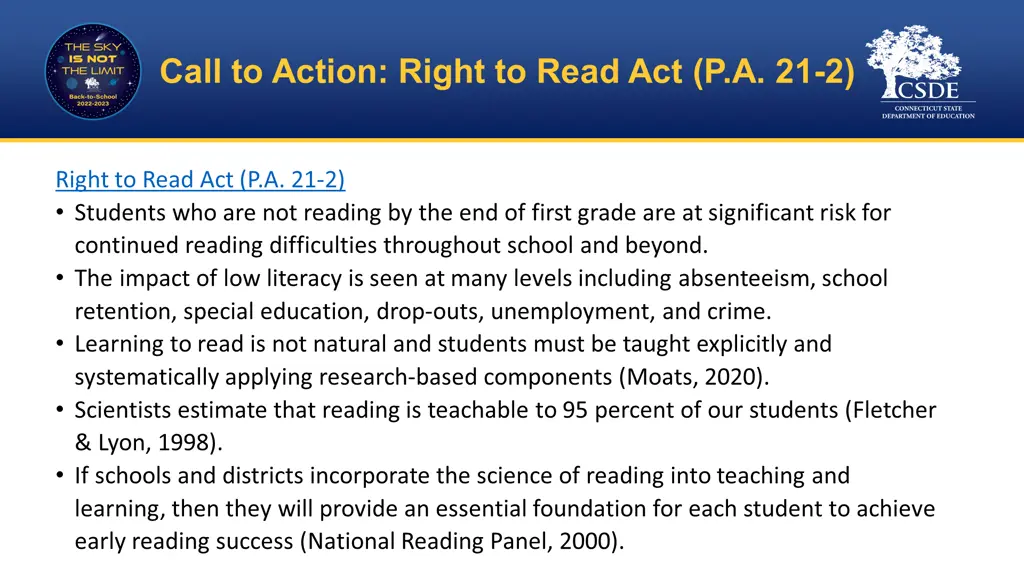 call to action right to read act p a 21 2