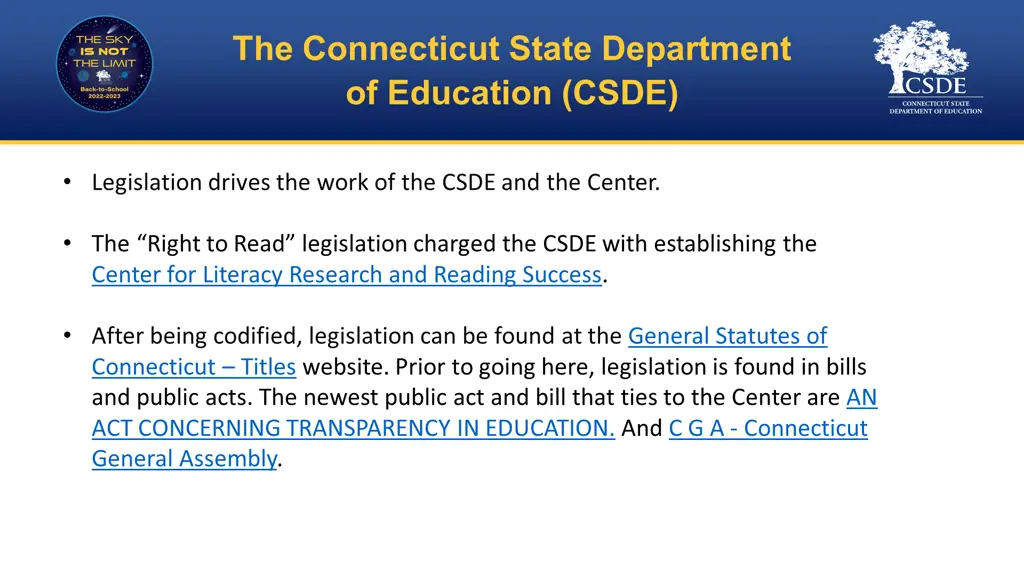 the connecticut state department of education csde