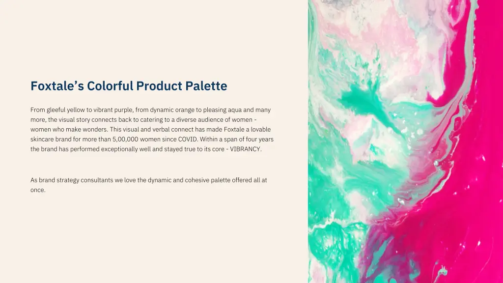 foxtale s colorful product palette