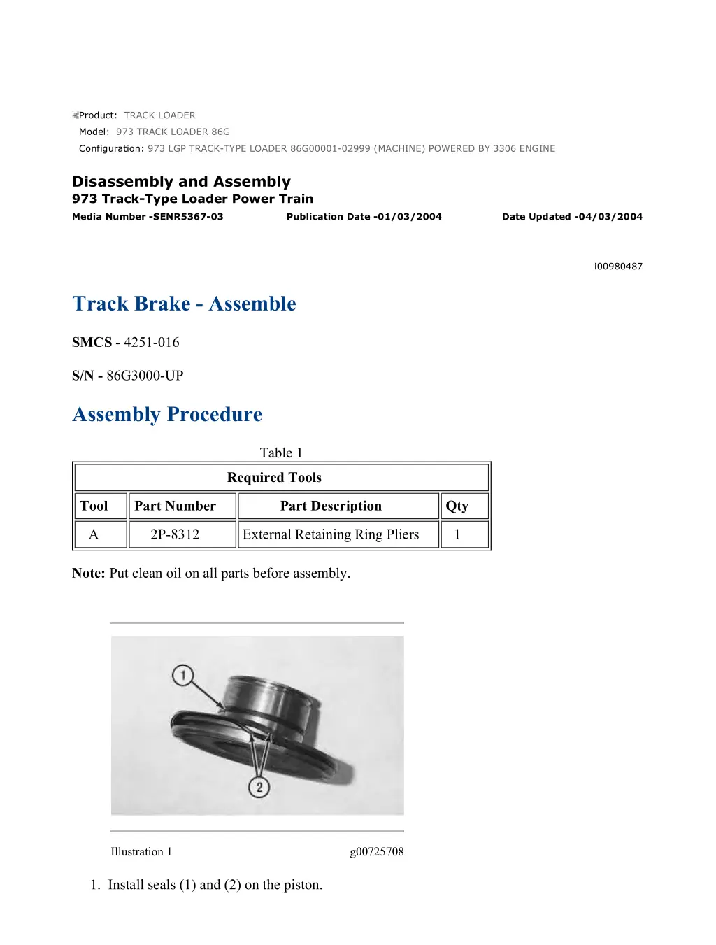 973 lgp track type loader 86g00001 02999 machine 26