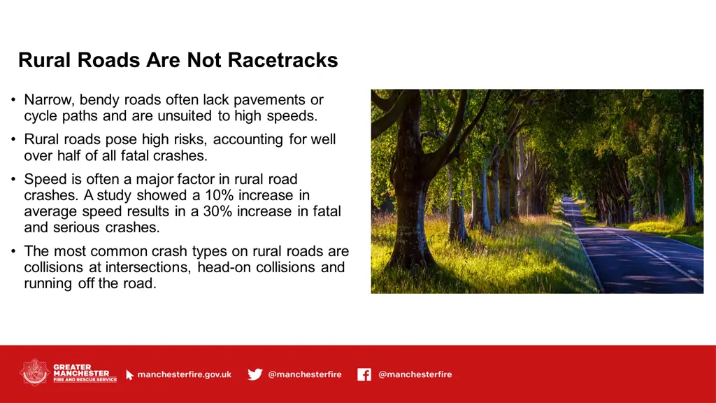 rural roads are not racetracks