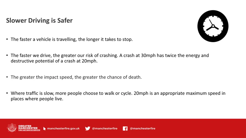 slower driving is safer