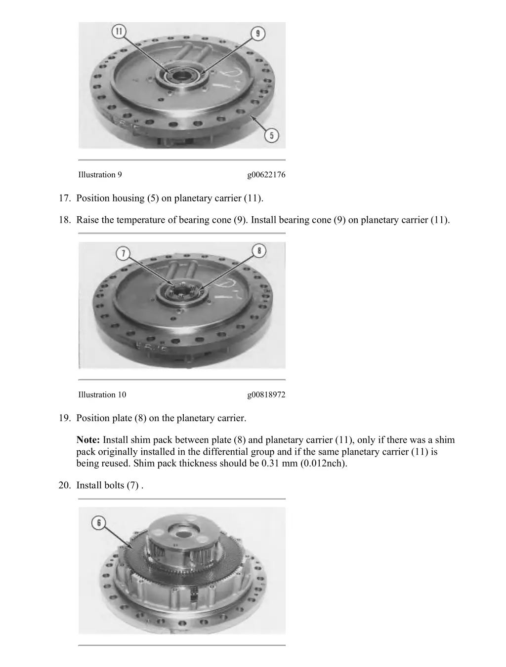 d6n track type tractor xl lgp differential 11