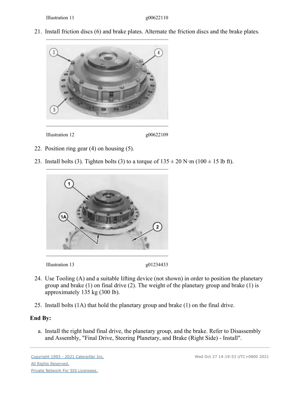 d6n track type tractor xl lgp differential 12