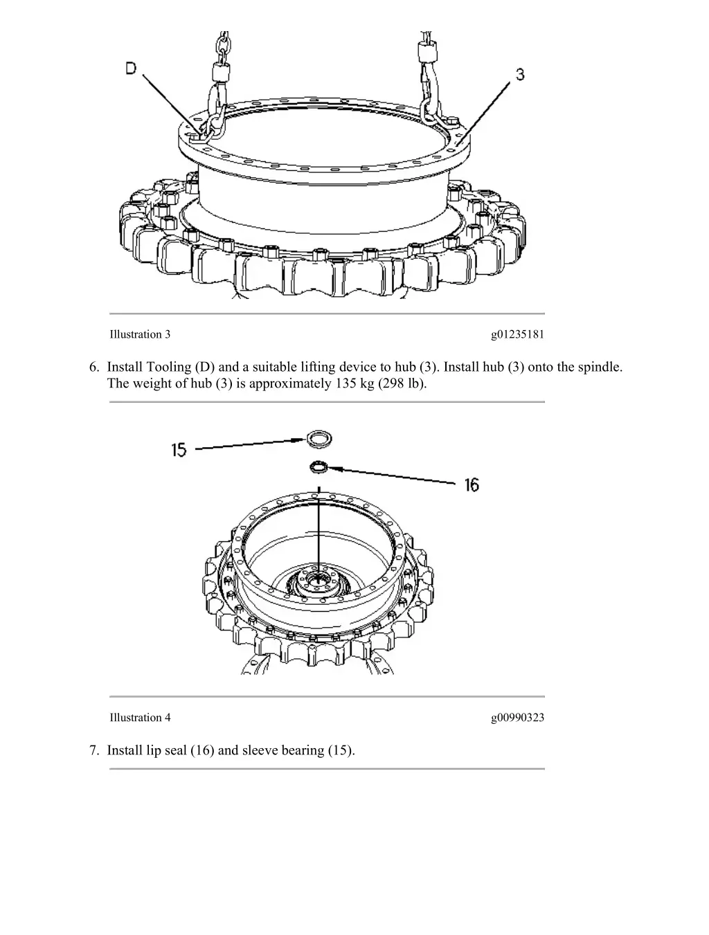 d6n track type tractor xl lgp differential 28