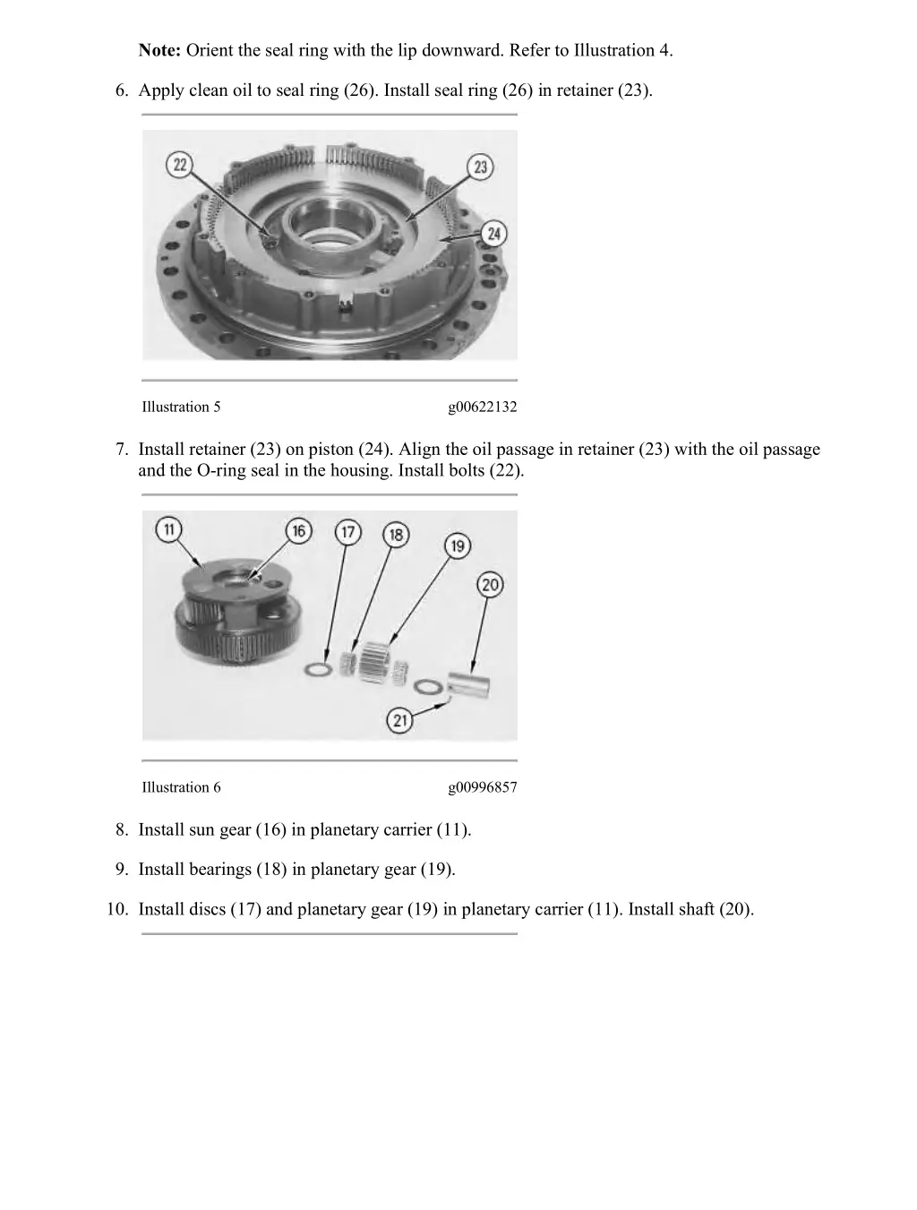 d6n track type tractor xl lgp differential 9