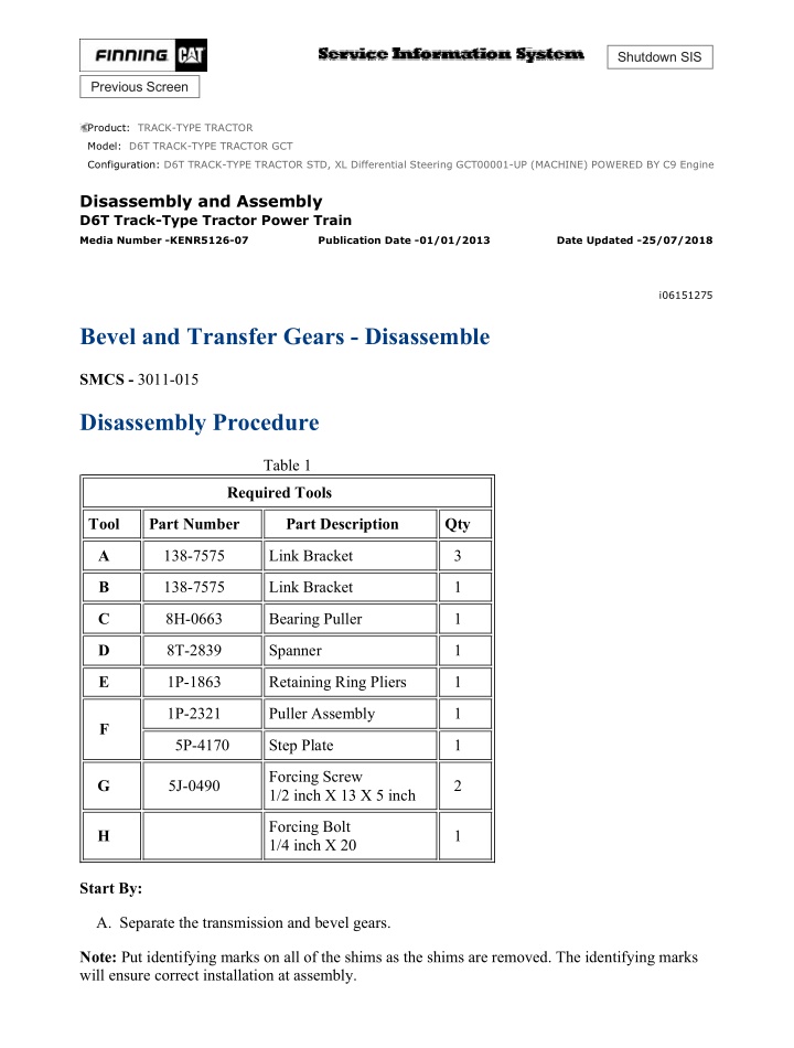 d6t track type tractor std xl differential