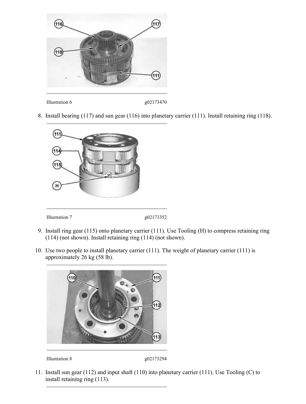 d6t track type tractor xl xw lgp differential 26