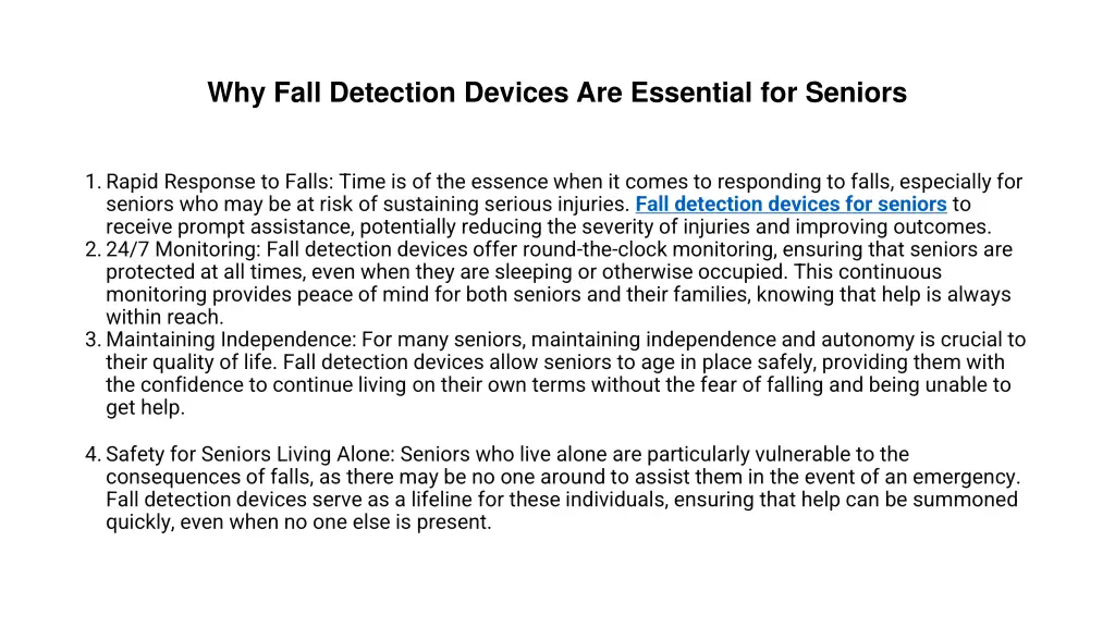 why fall detection devices are essential