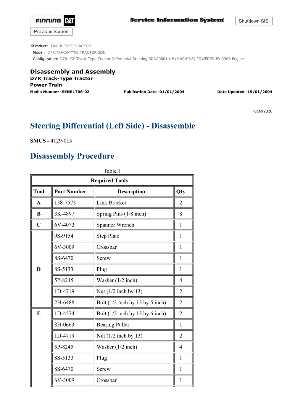 d7r lgp track type tractor differential steering 25