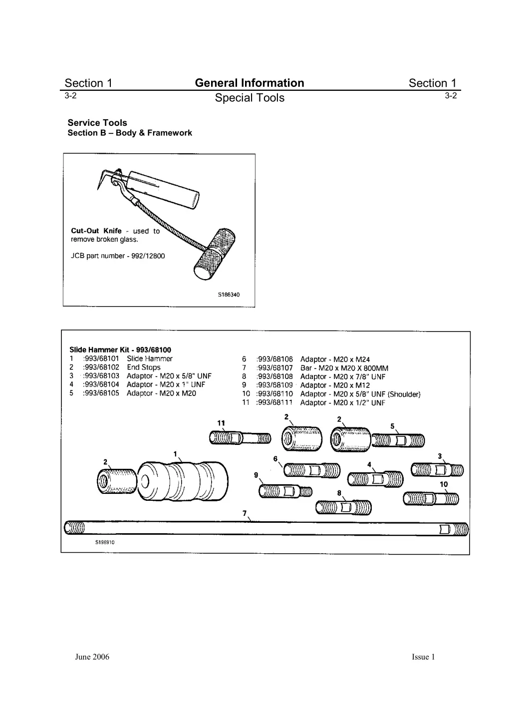 general information special tools