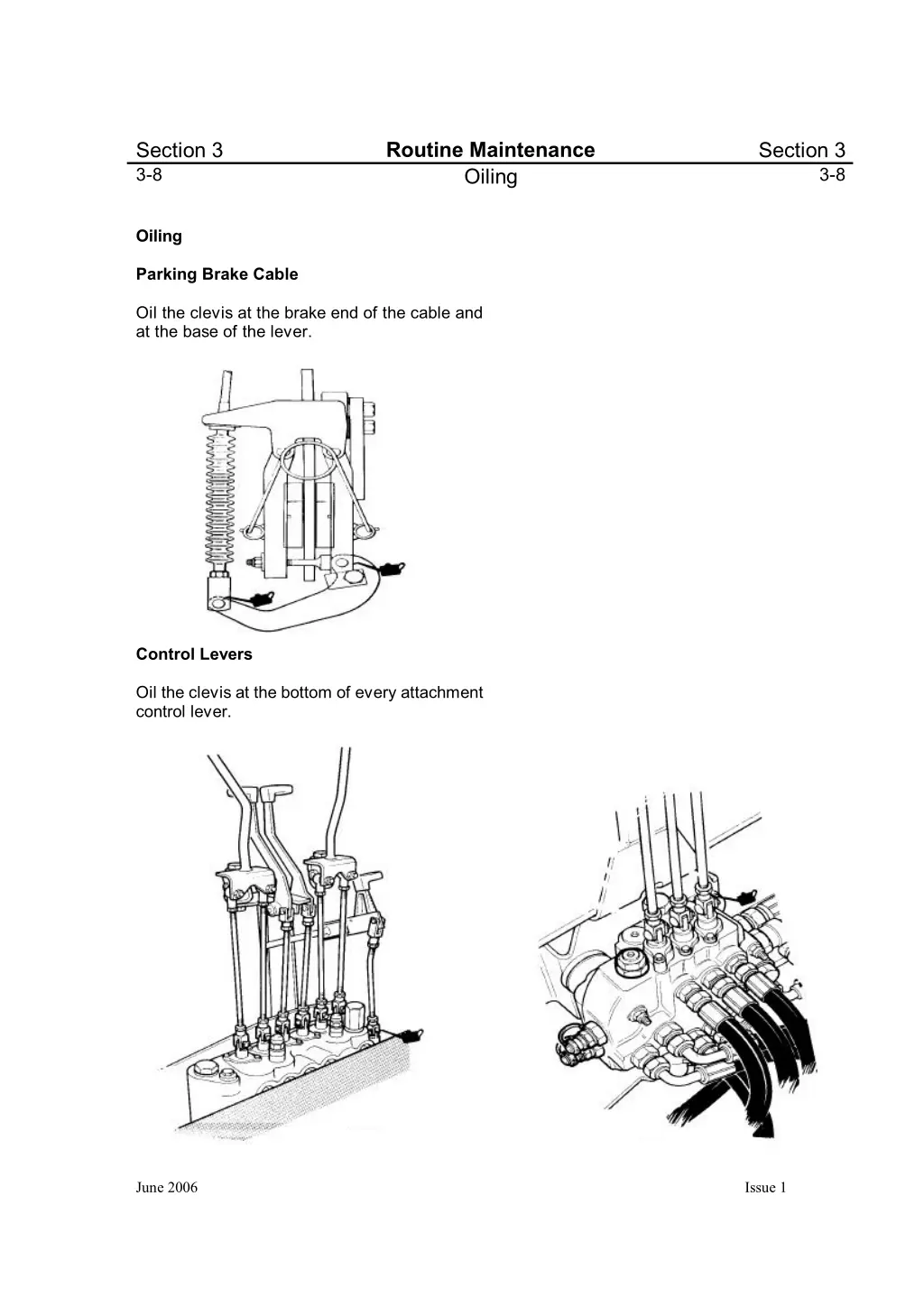 routine maintenance oiling