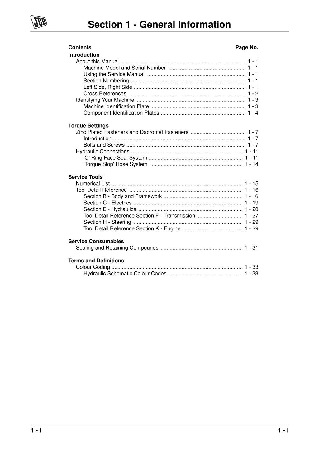 section 1 general information