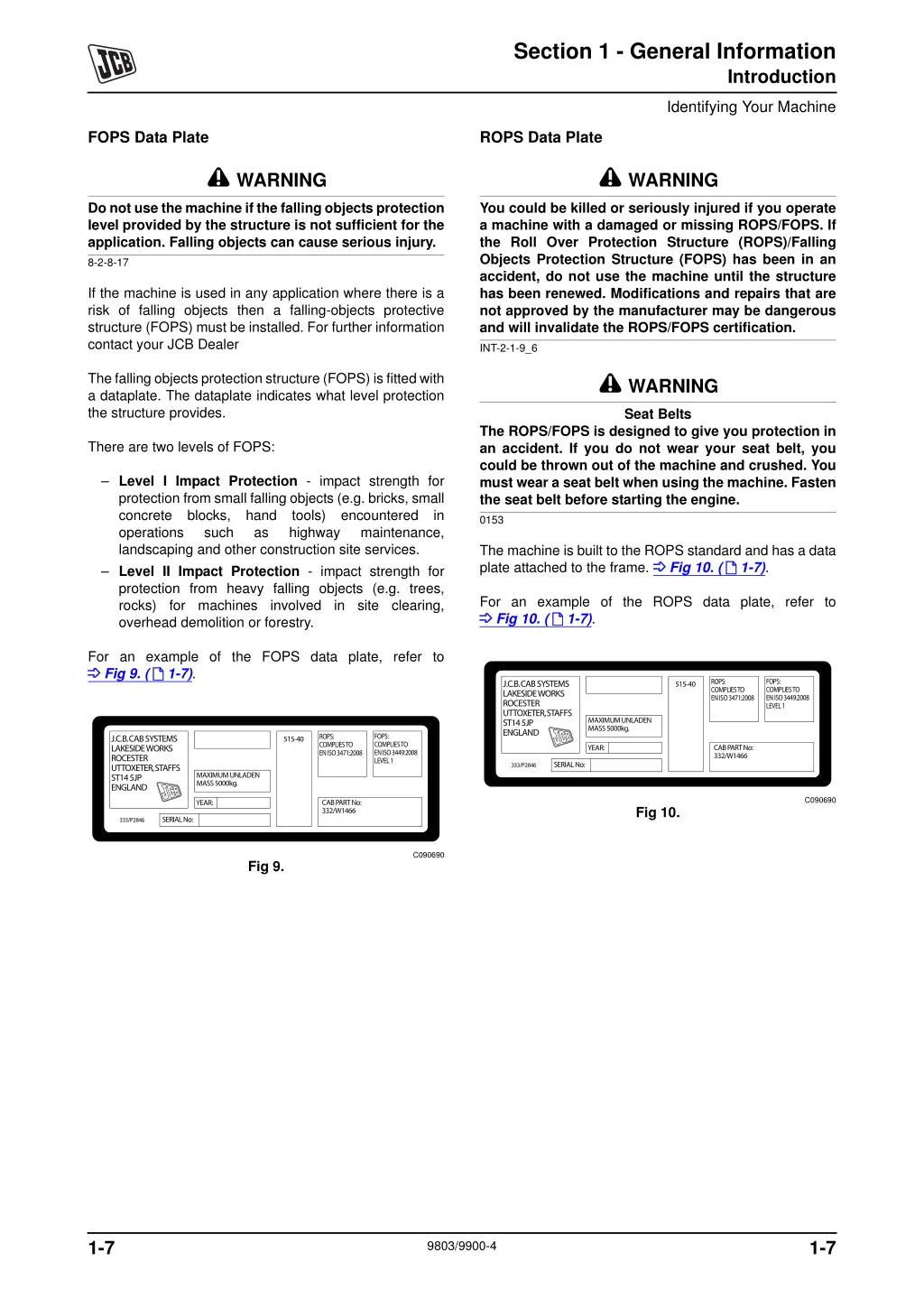 section 1 general information 7