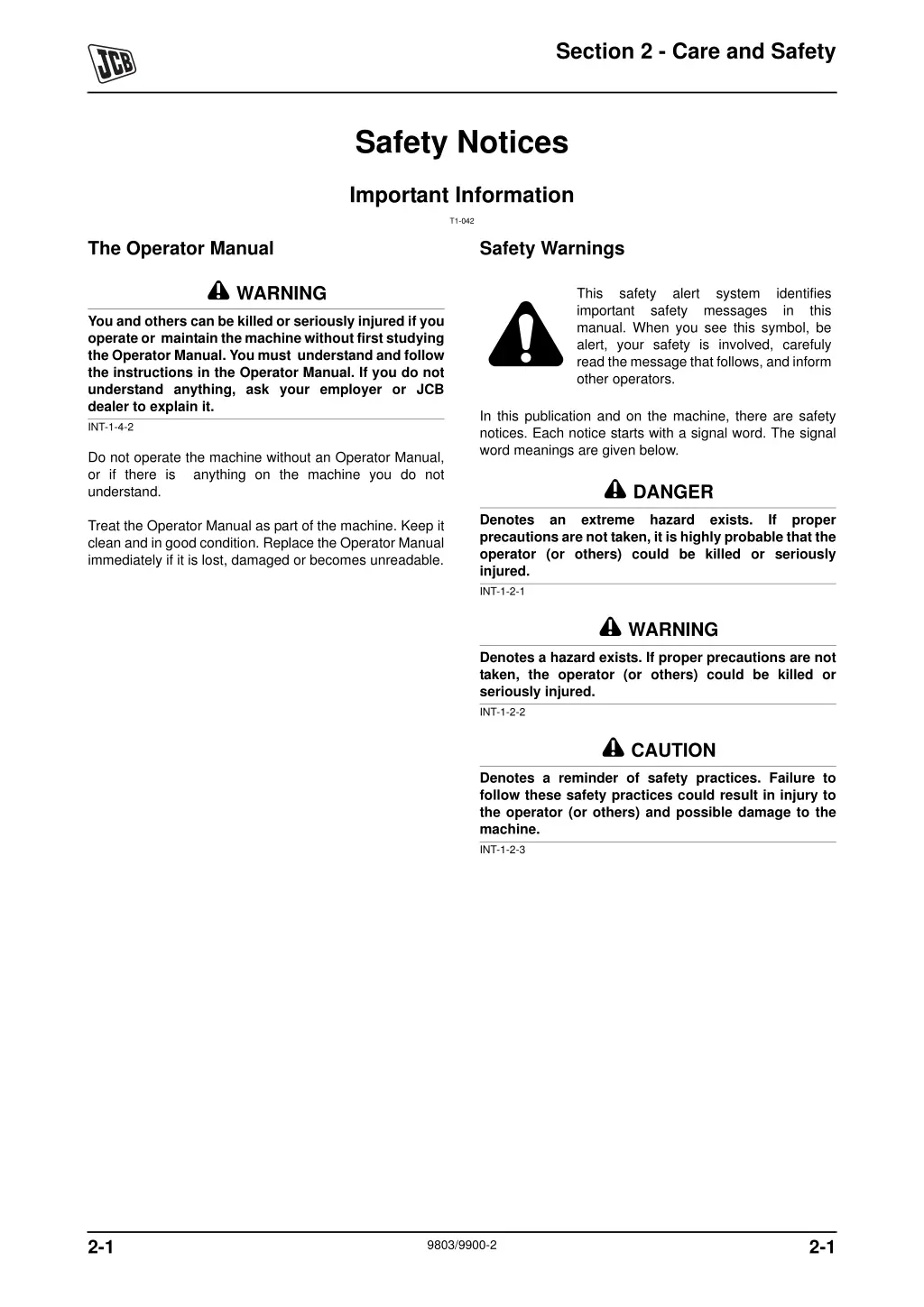 section 2 care and safety 1