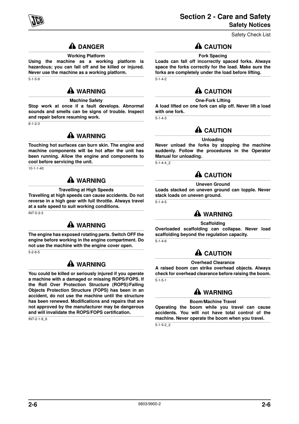 section 2 care and safety 6