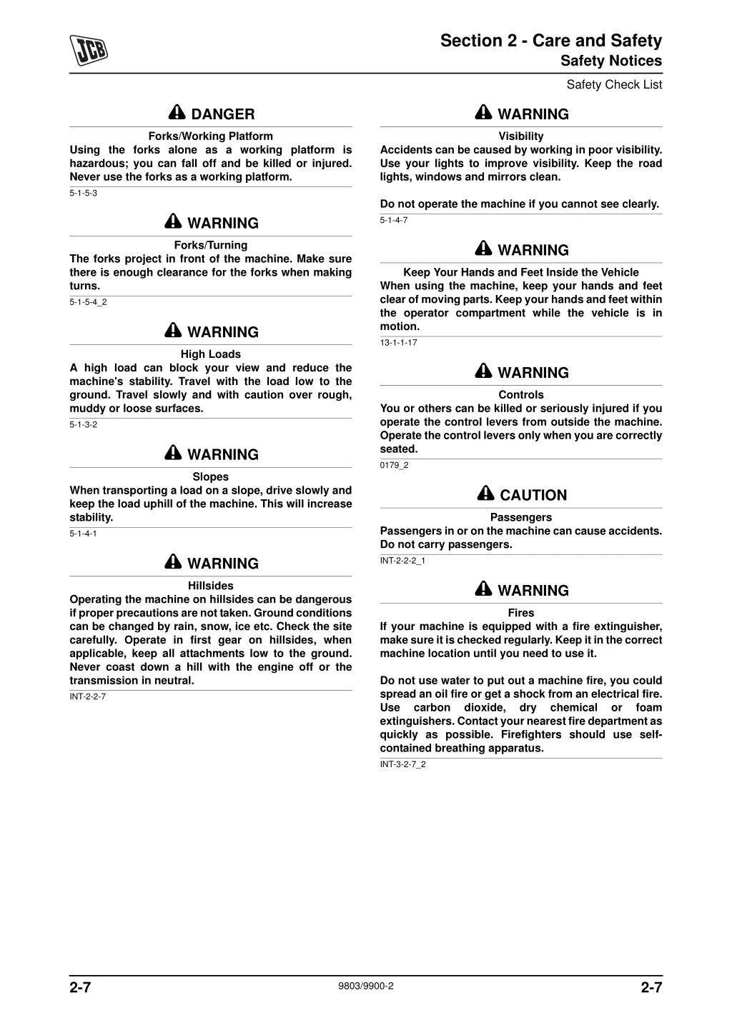 section 2 care and safety 7