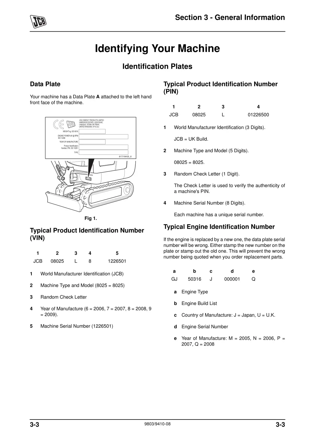 section 3 general information