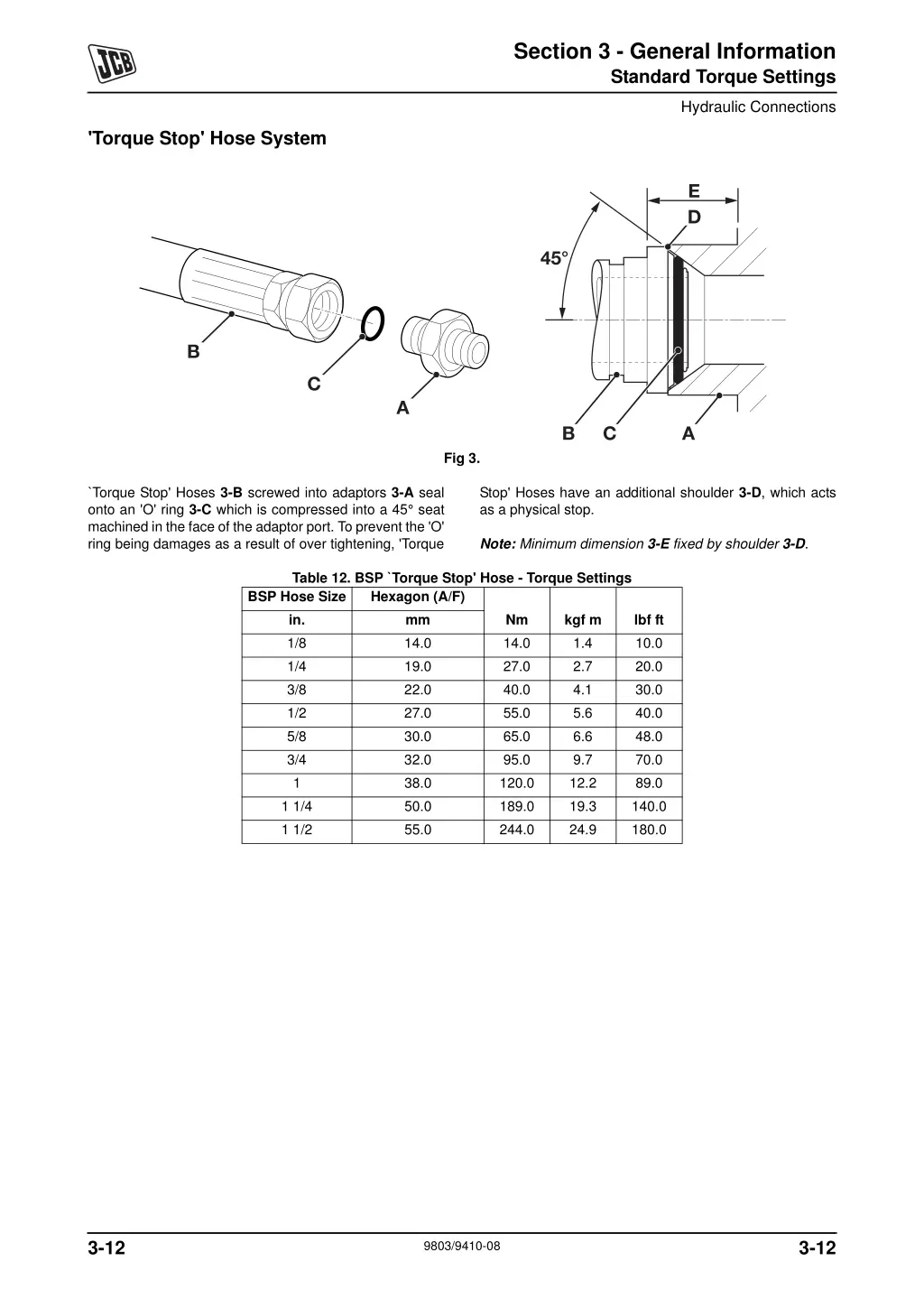 section 3 general information standard torque 6