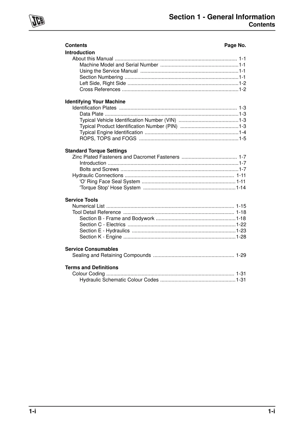 section 1 general information