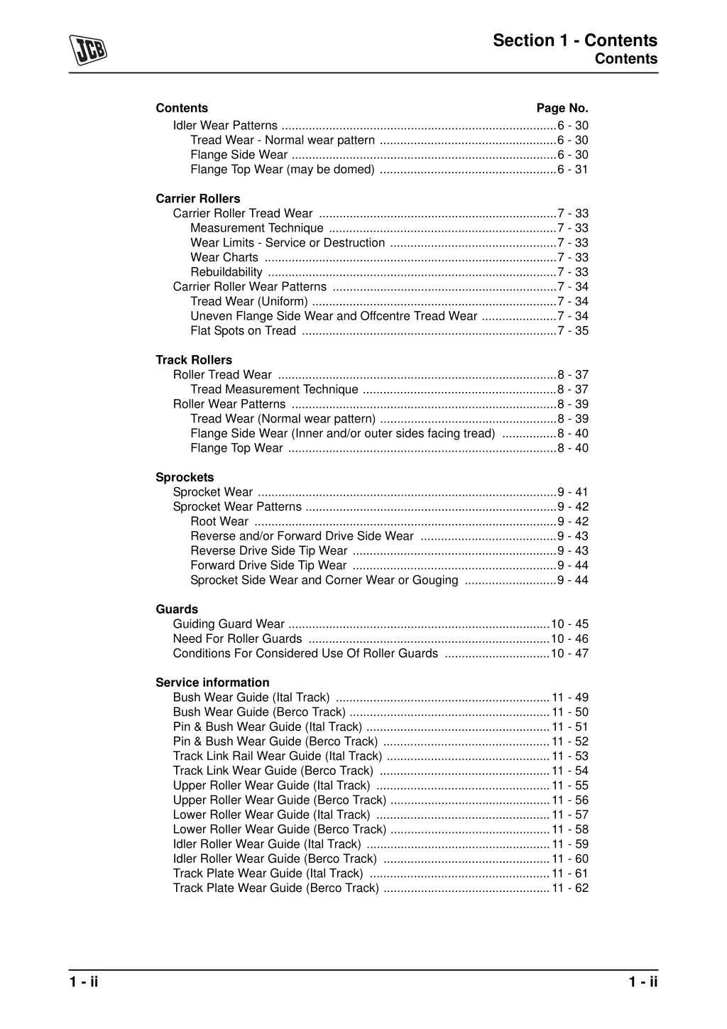 section 1 contents 1