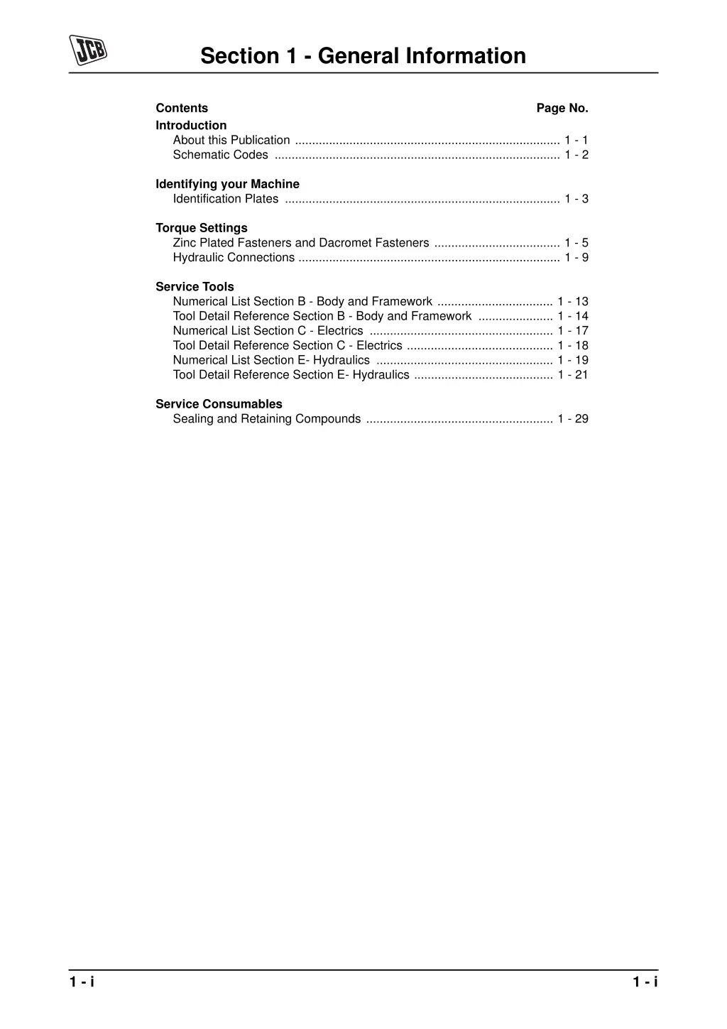 section 1 general information