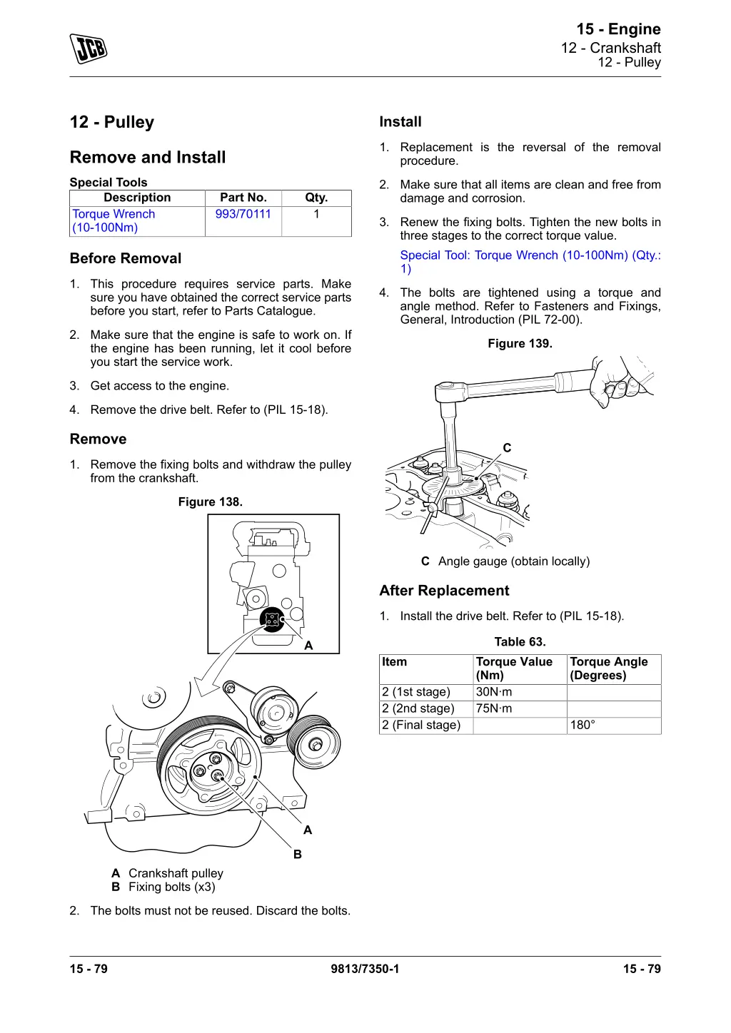 15 engine 12 crankshaft 12 pulley