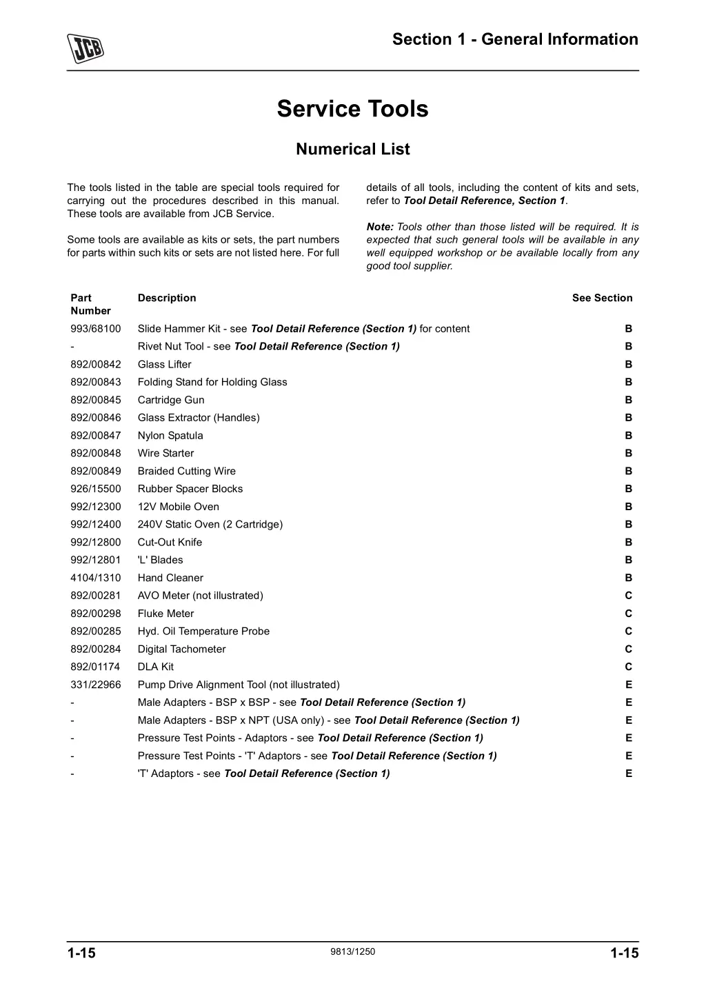 section 1 general information 15