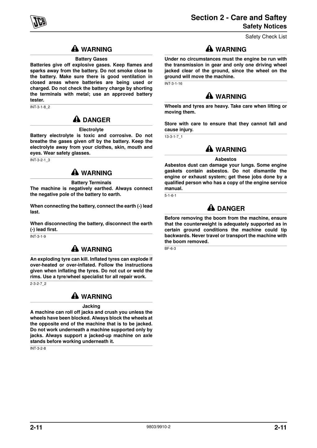 section 2 care and saftey 11