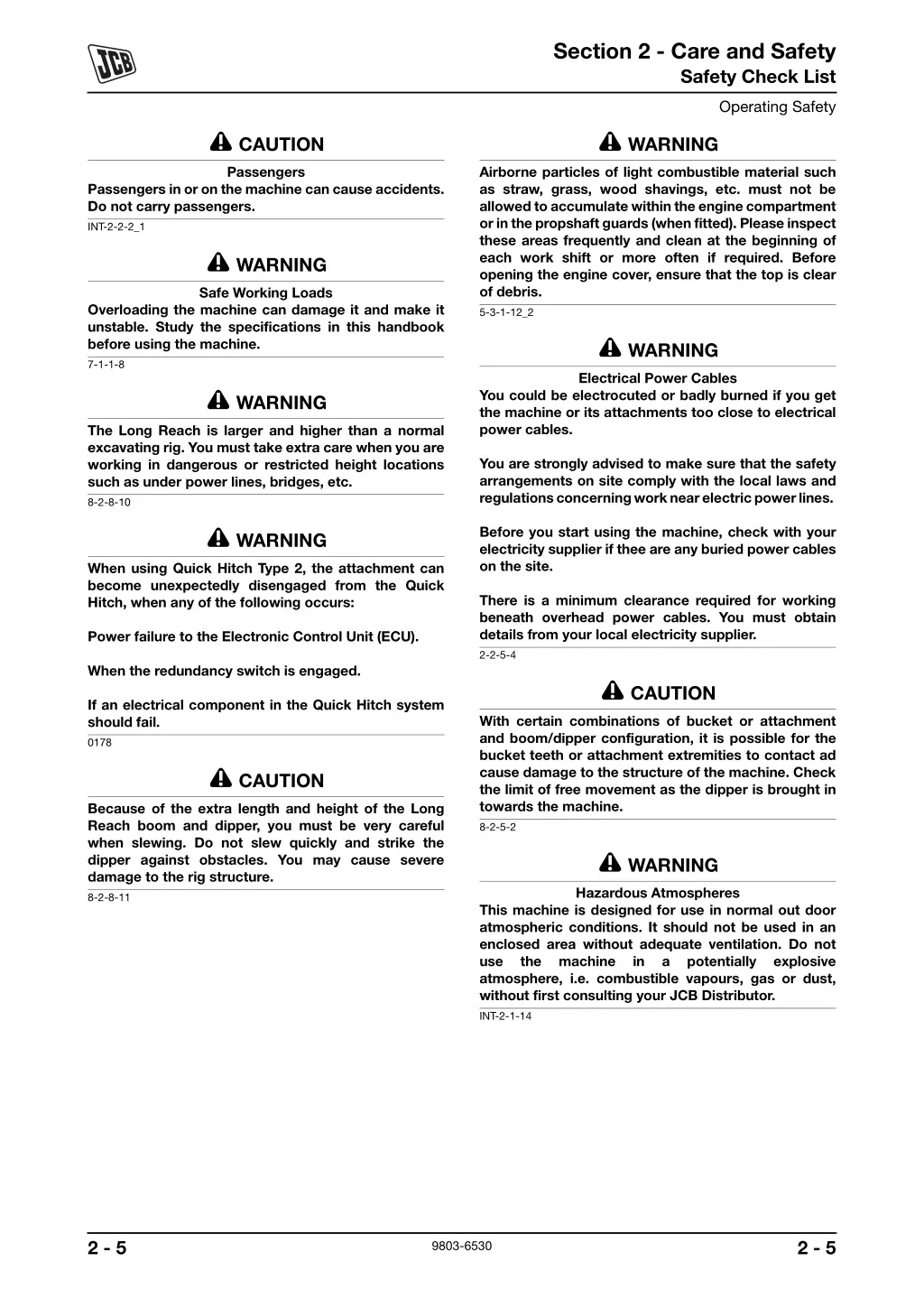 section 2 care and safety safety check list 3