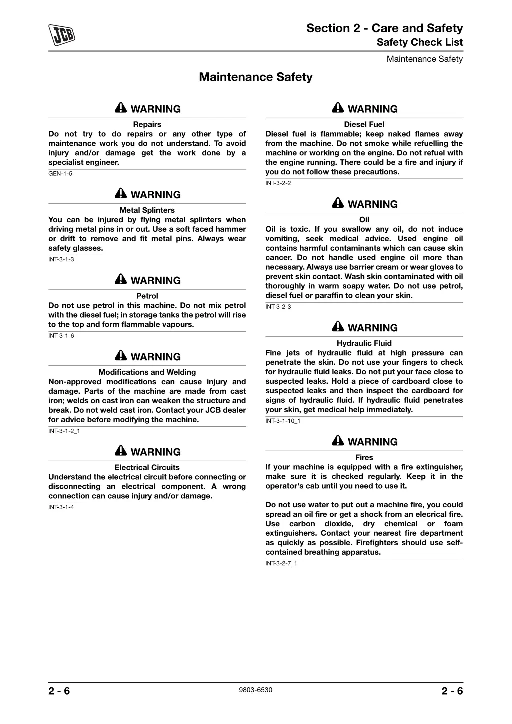 section 2 care and safety safety check list 4