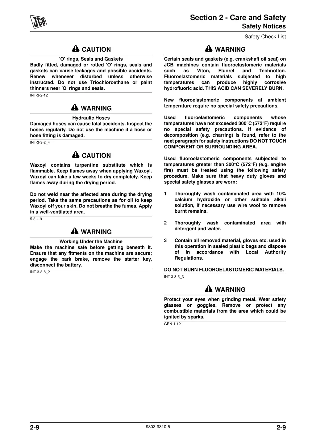 section 2 care and safety 11