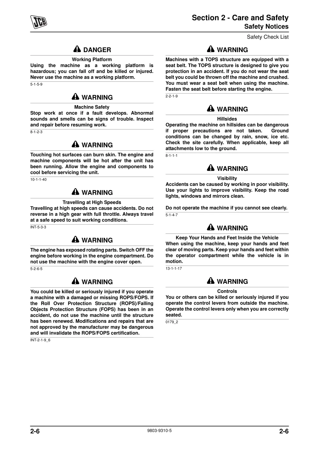 section 2 care and safety 8