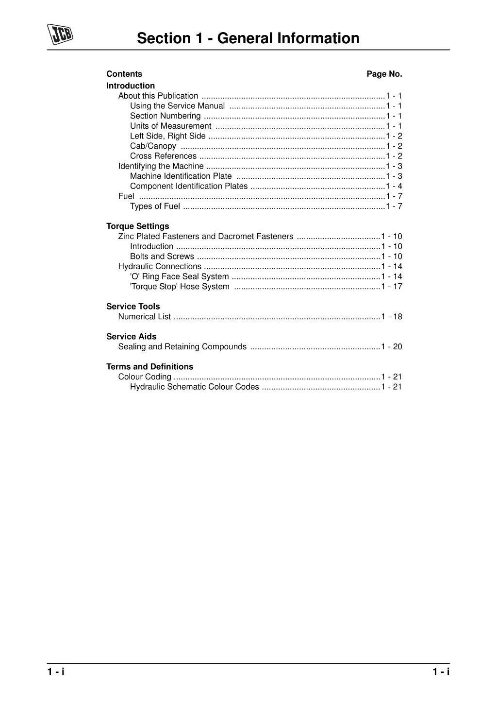 section 1 general information 1