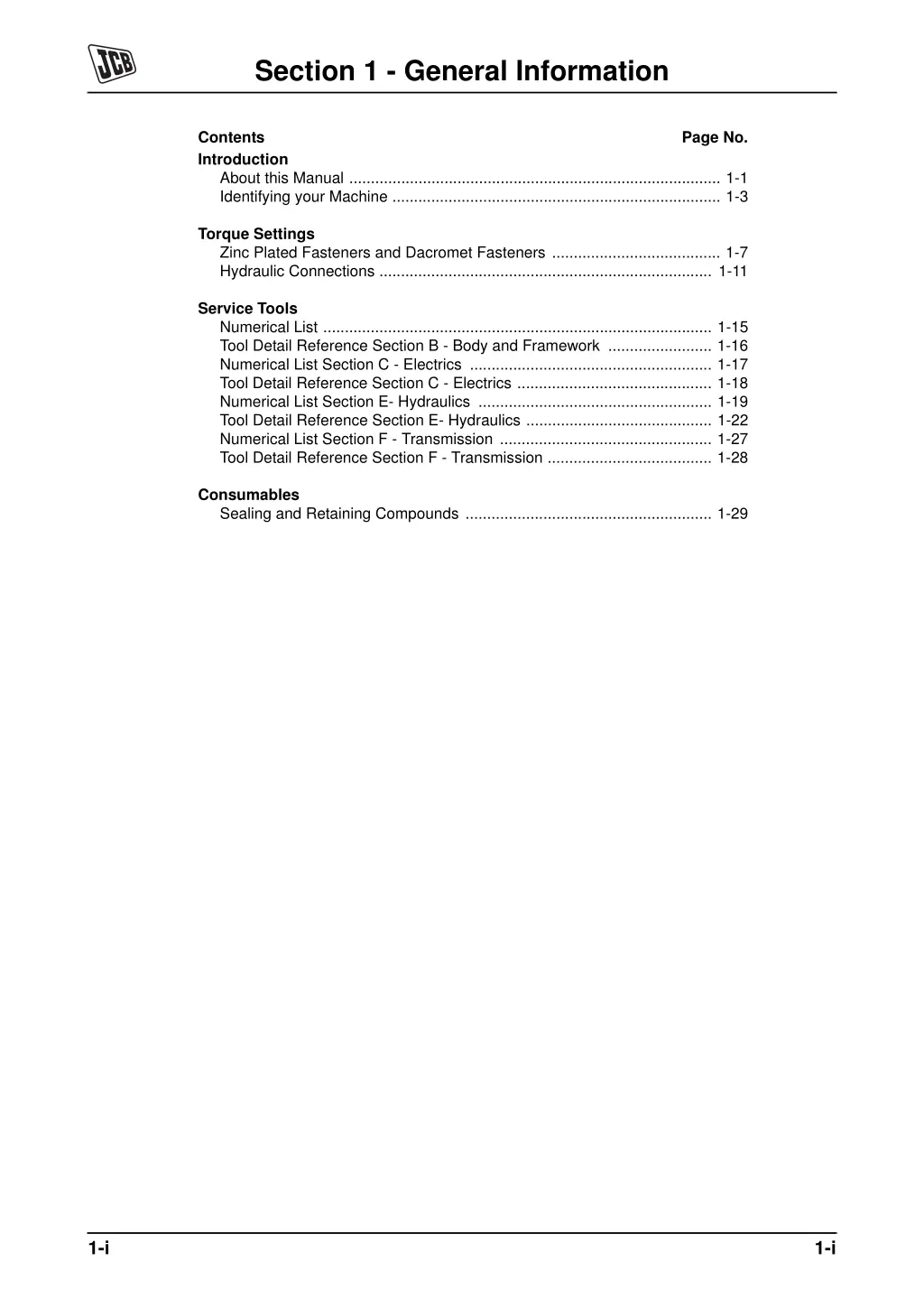 section 1 general information 1