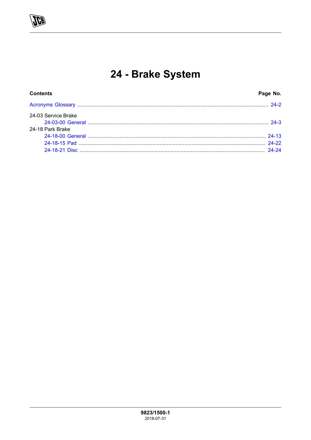 24 brake system