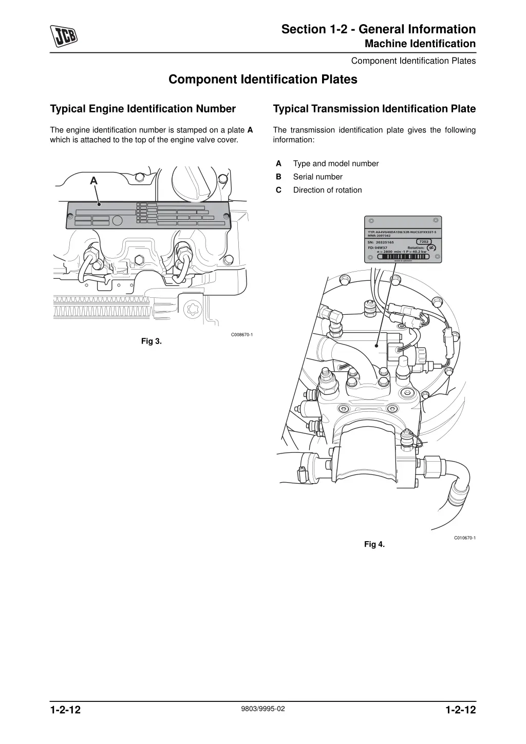 section 1 2 general information machine 4