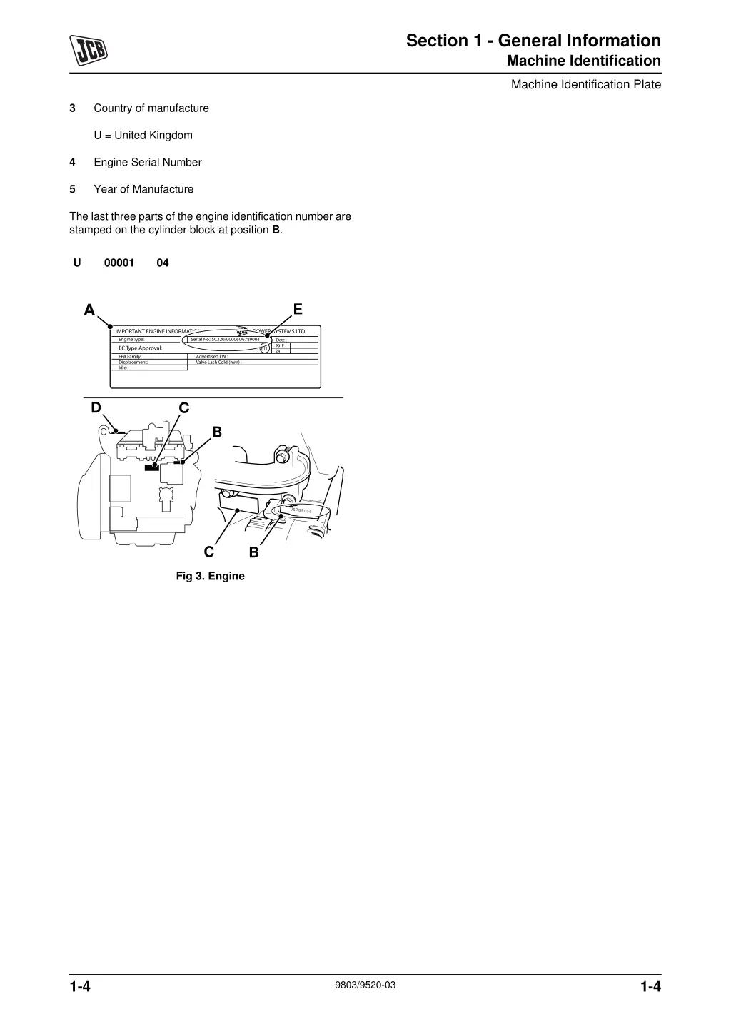 section 1 general information machine